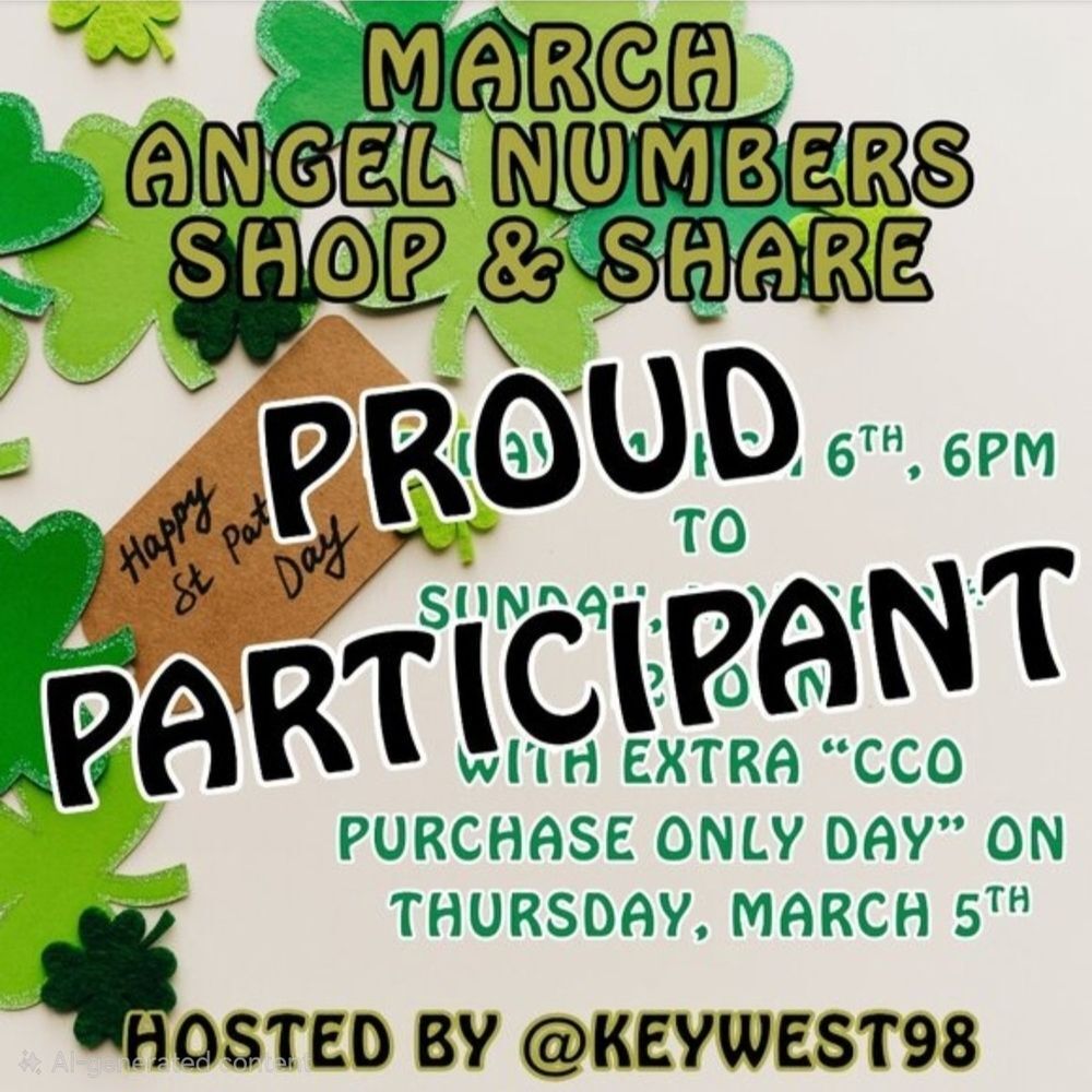 #40 March Angel Numbers Shop & Share